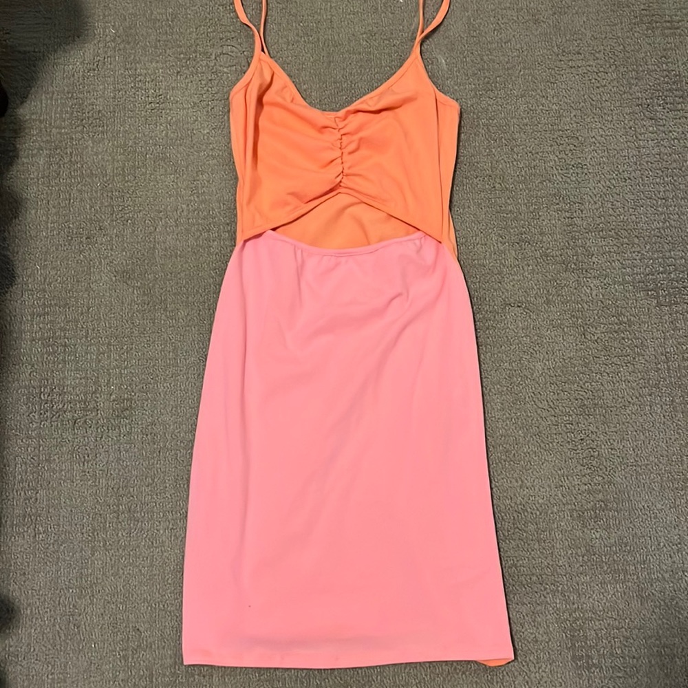 Colorblock bodycon dress